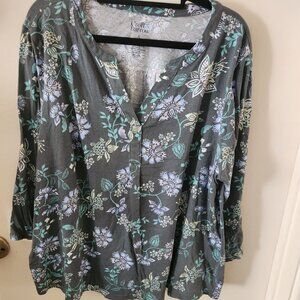 Croft & Barrow Woman's 3/4 sleeve Top